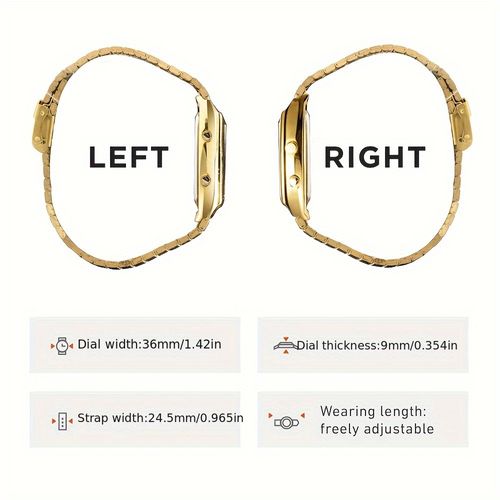 Men's Fashion Tonneau Pointer Digital Watch Waterproof