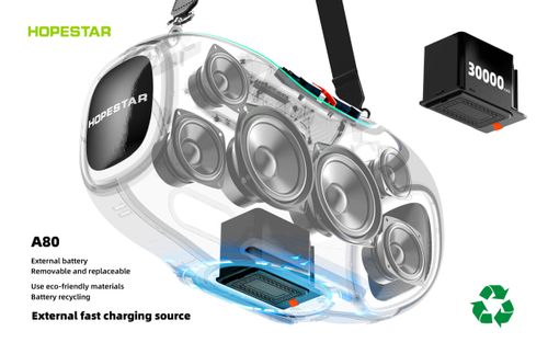 Hop Speaker A80 A60 High-Quality Portable Audio Player 350W RGB Wireless Subwoofer Holiday Party Artifact
