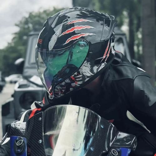 Wholesale Manufacturer Dot Unique Safety Double Visor Personalized Racing Motocross Full Face Cascos Motorcycle Helmets