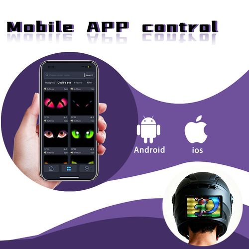 Screen Light Smart Scooter Motorcycle Safety Motor Bike Brake Led Helmet Display