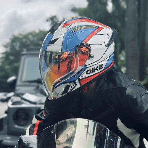 Wholesale Manufacturer Dot Unique Safety Double Visor Personalized Racing Motocross Full Face Cascos Motorcycle Helmets