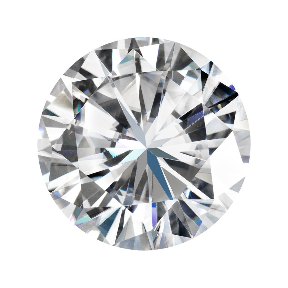 Forever One 5.37CTW DEW Round Near-Colorless Brilliant Cut Moissanite