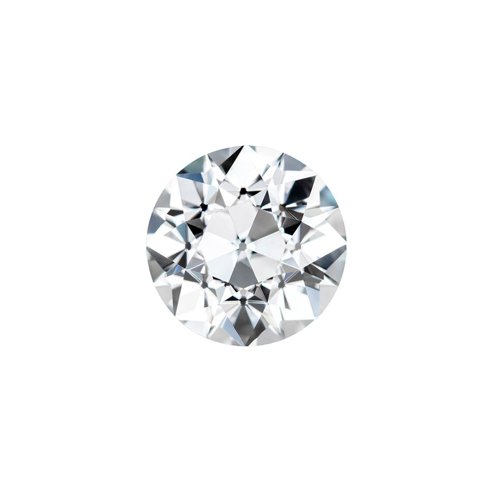 Forever One 0.87CTW DEW Round Near-Colorless Old European Cut Moissanite