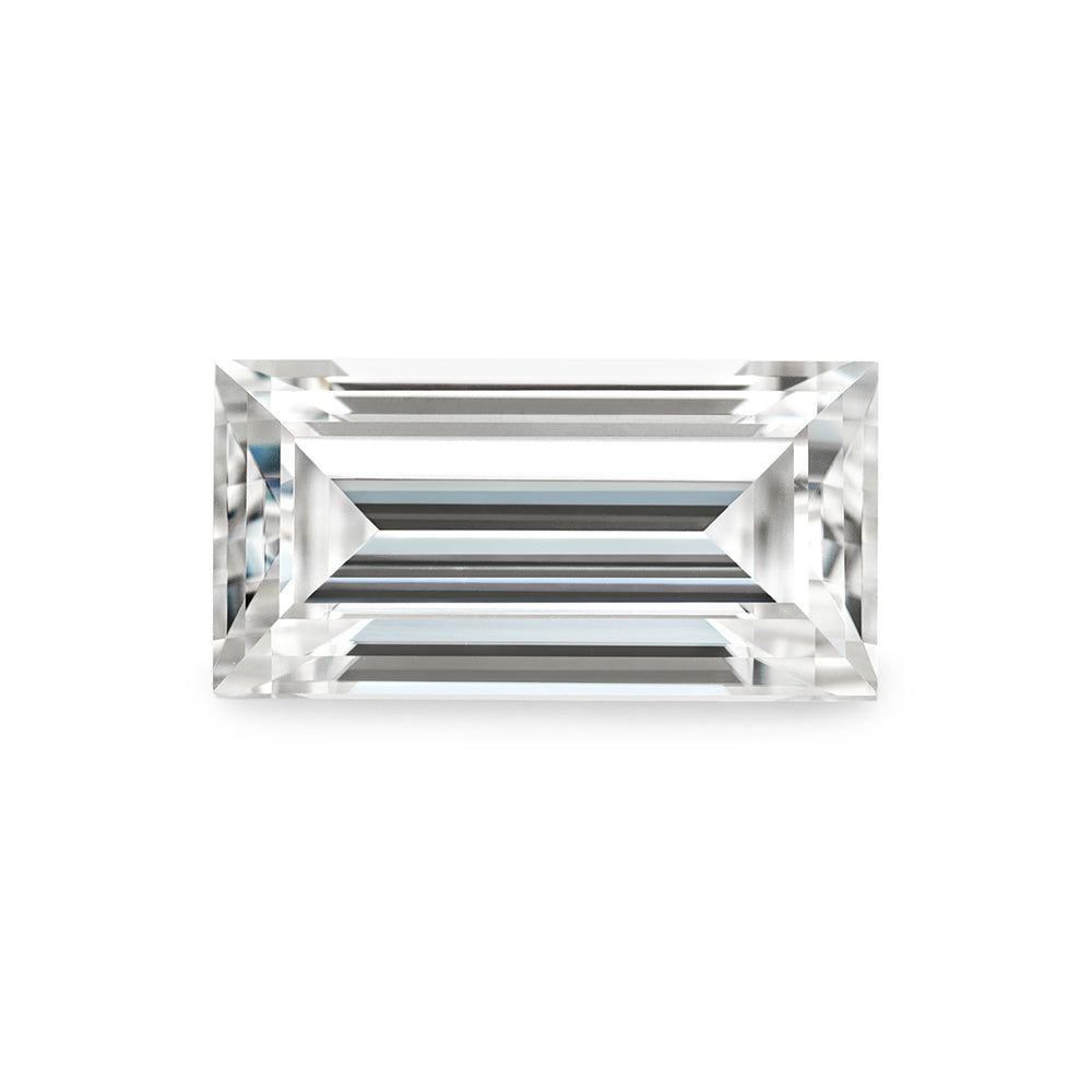 Forever One 1.30CTW DEW Straight Baguette Colorless Step Cut Moissanite