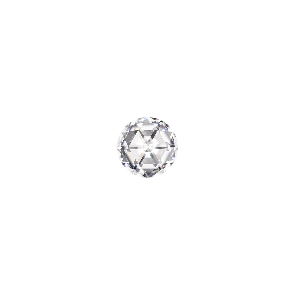 Moissanite 0.15CTW DEW Round Near-Colorless DuetRose Cut Moissanite