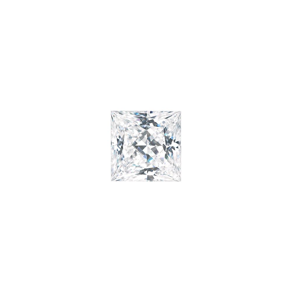 Forever One 0.25CTW DEW Square Near-Colorless Princess Cut Moissanite