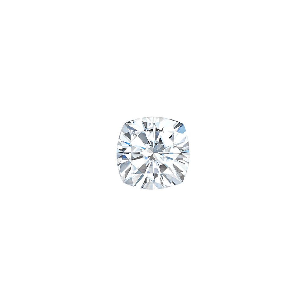 Forever One 0.22CTW DEW Cushion Near-Colorless Brilliant Cut Moissanite