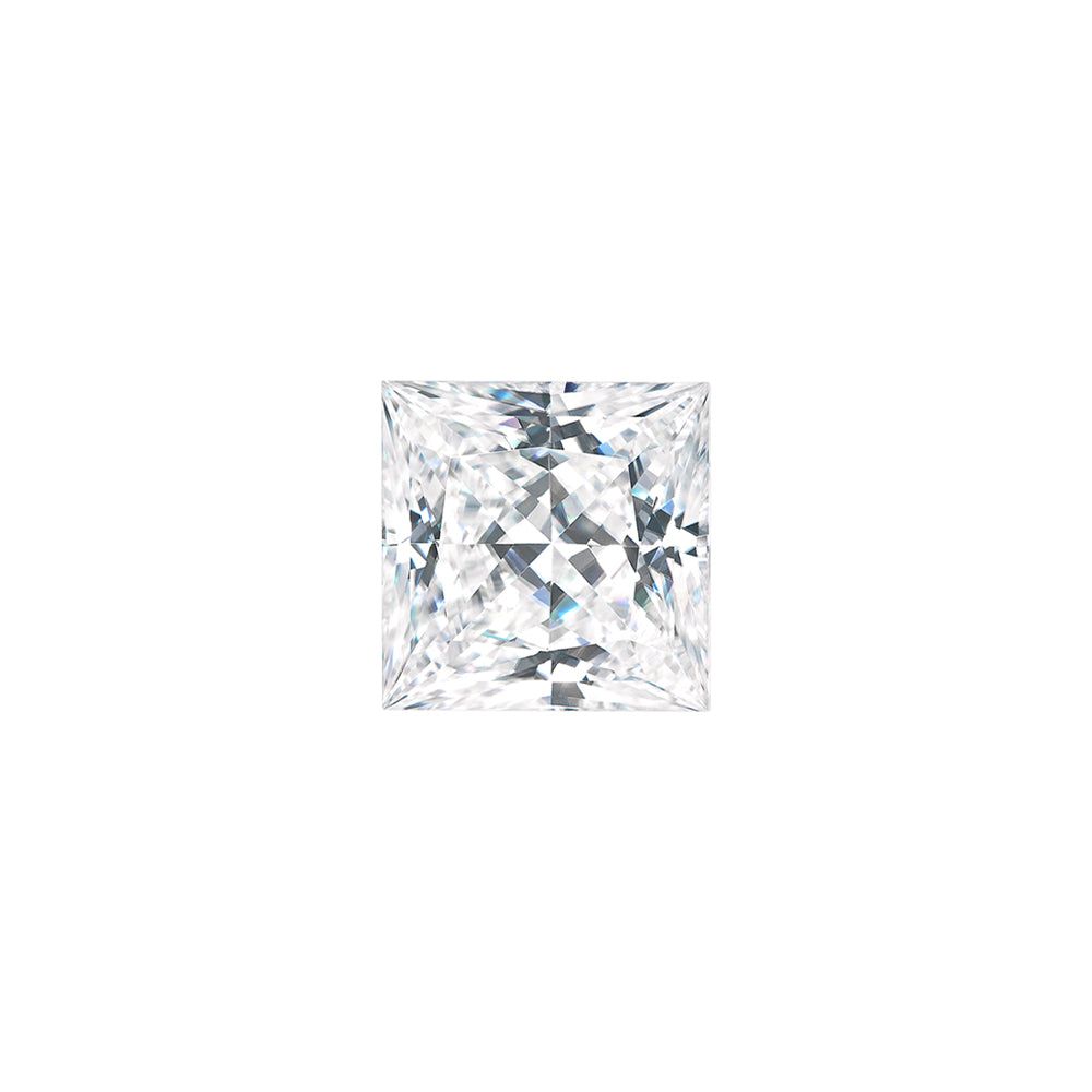 Forever One 0.50CTW DEW Square Near-Colorless Princess Cut Moissanite