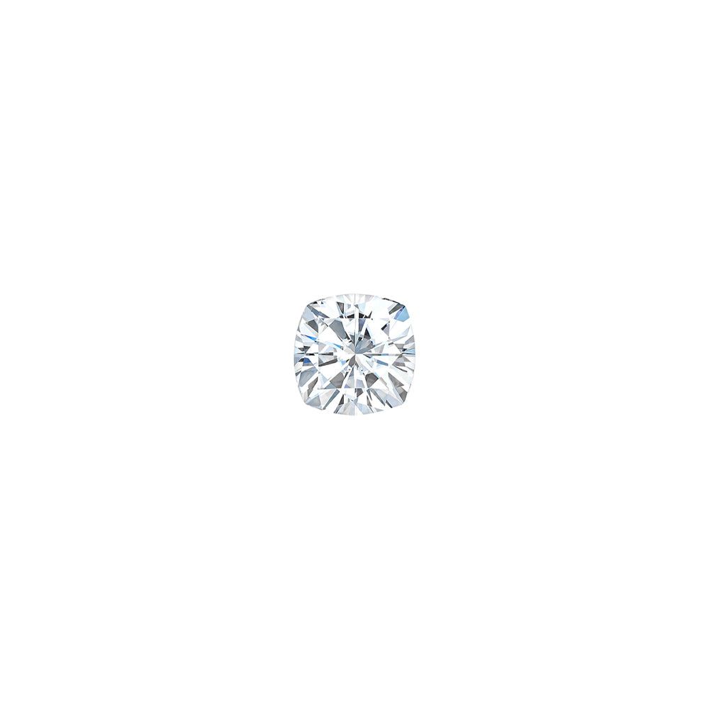 Forever One 0.08CTW DEW Cushion Near-Colorless Brilliant Cut Moissanite