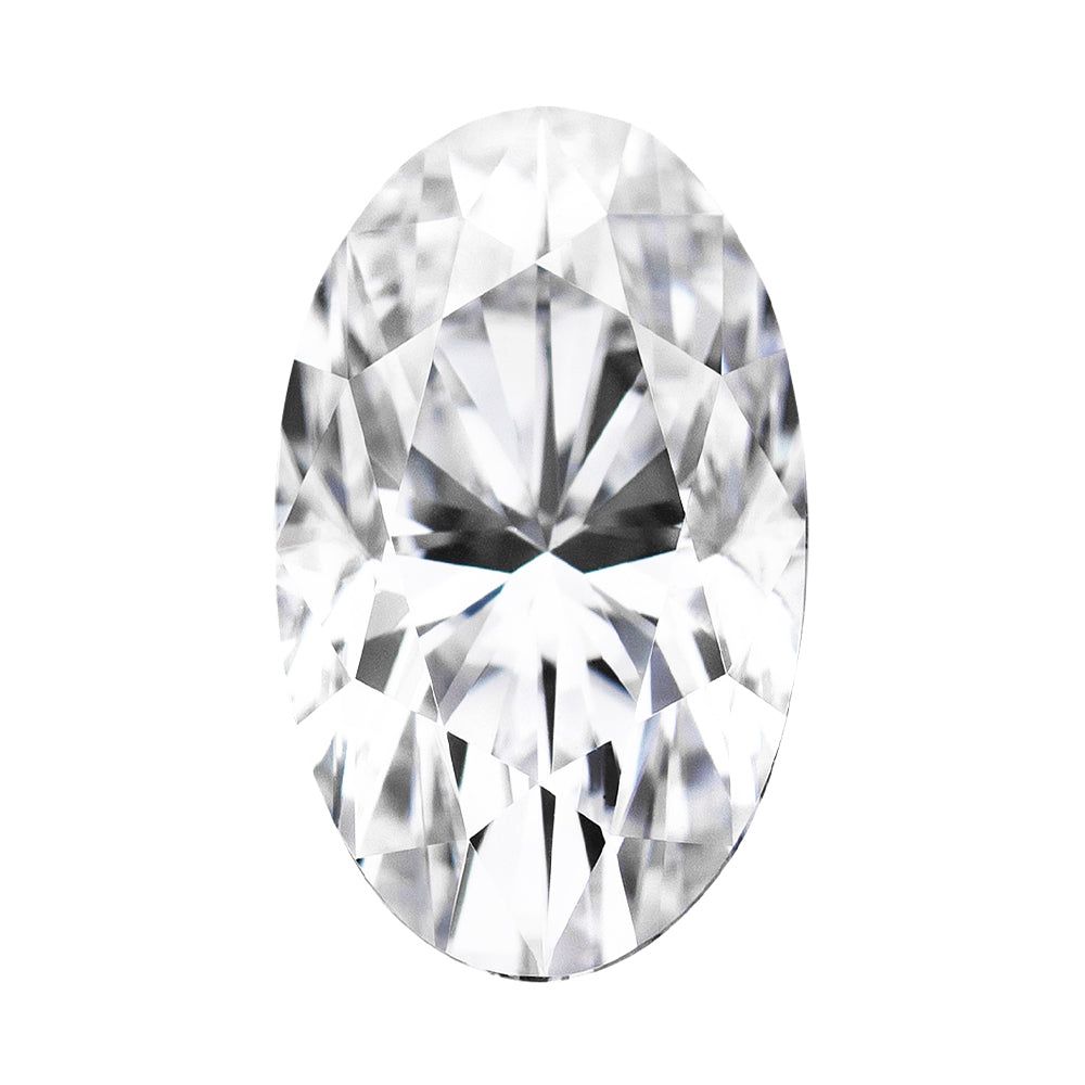 Forever One 4.39CTW DEW Elongated Oval Near-Colorless Brilliant Cut Moissanite