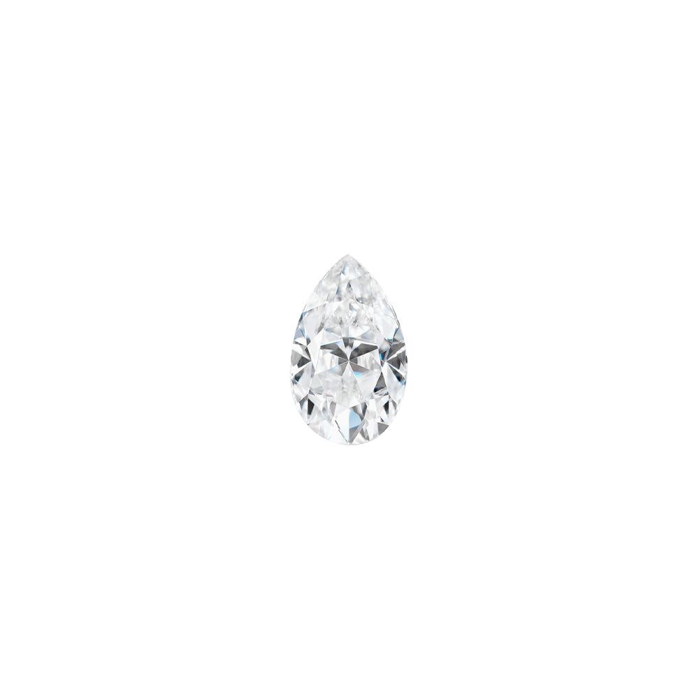 Moissanite 0.12CTW DEW Pear Near-Colorless Brilliant Cut Moissanite