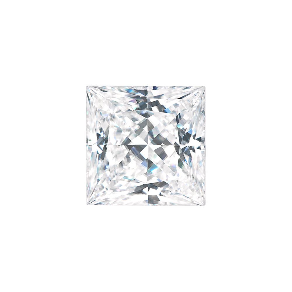 Forever One 1.20CTW DEW Square Near-Colorless Princess Cut Moissanite