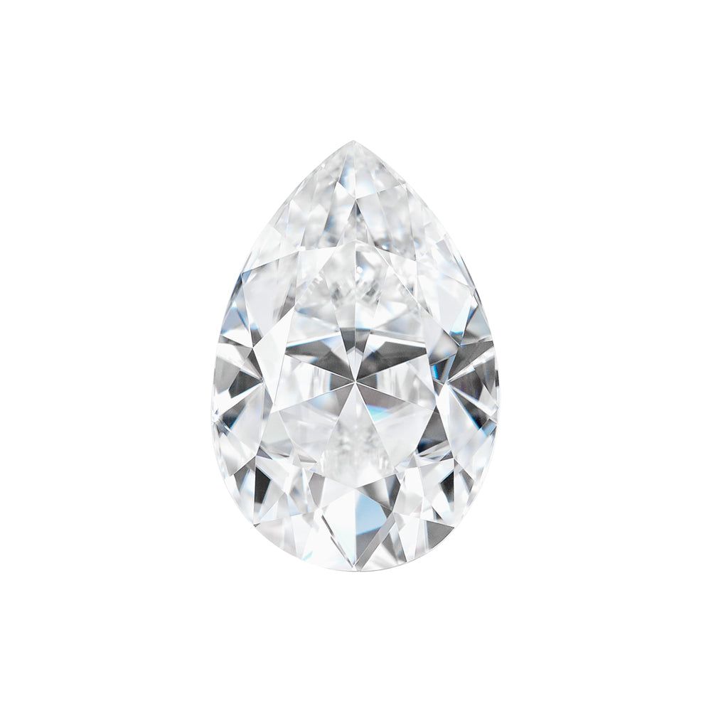 Forever One 1.50CTW DEW Pear Near-Colorless Brilliant Cut Moissanite