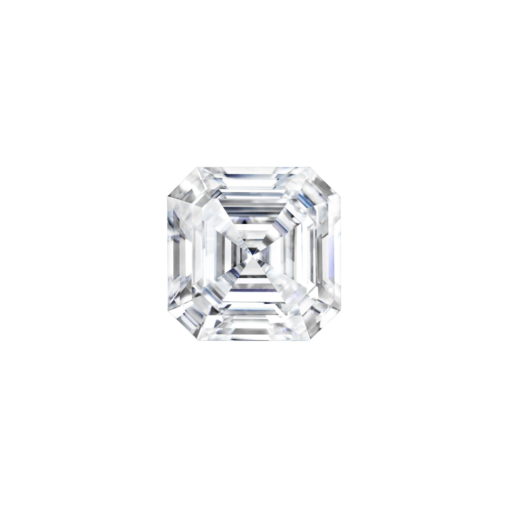 Forever One 0.60CTW DEW Asscher Near-Colorless Step Cut Moissanite