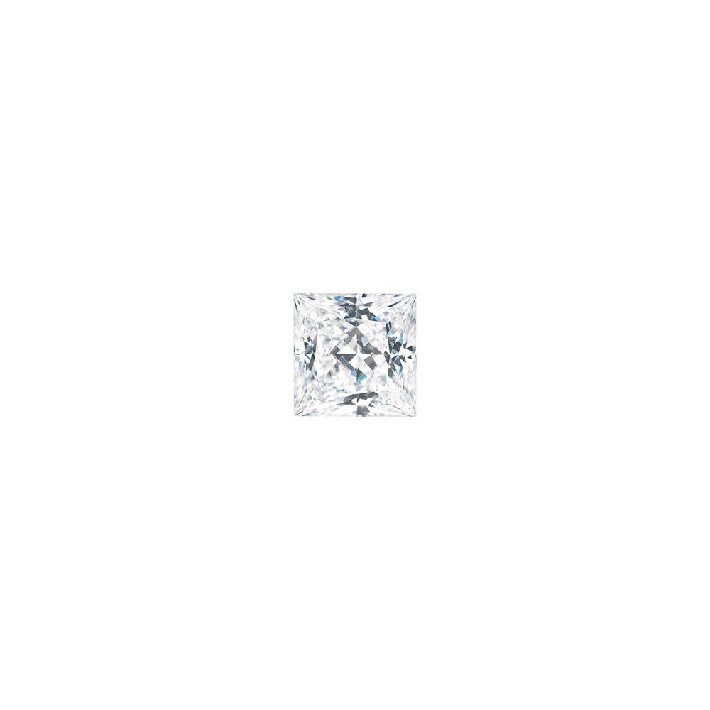 Moissanite 0.10CTW DEW Square Near-Colorless Princess Cut Moissanite