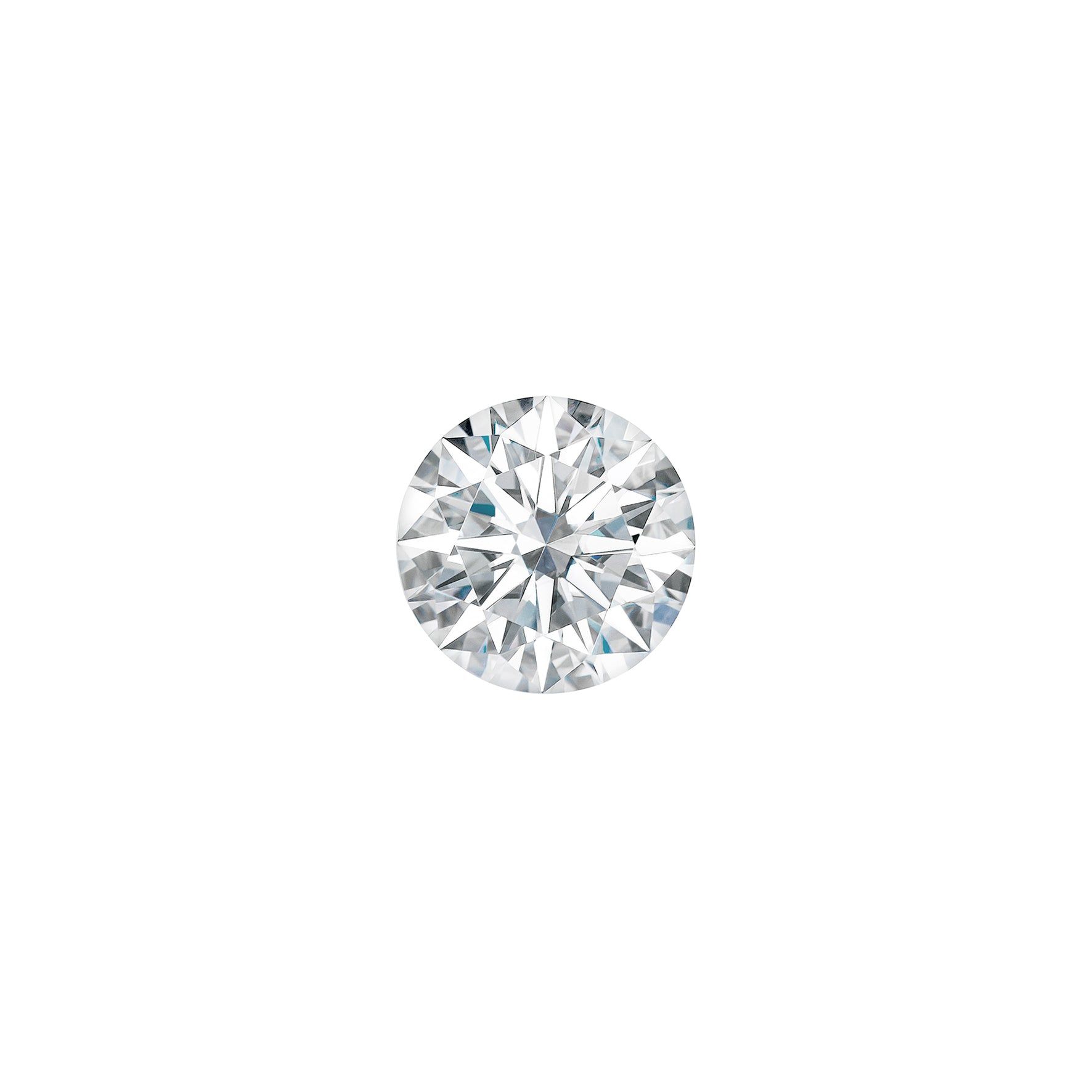 Forever One 0.26CTW DEW Round Near-Colorless Hearts & Arrows Moissanite