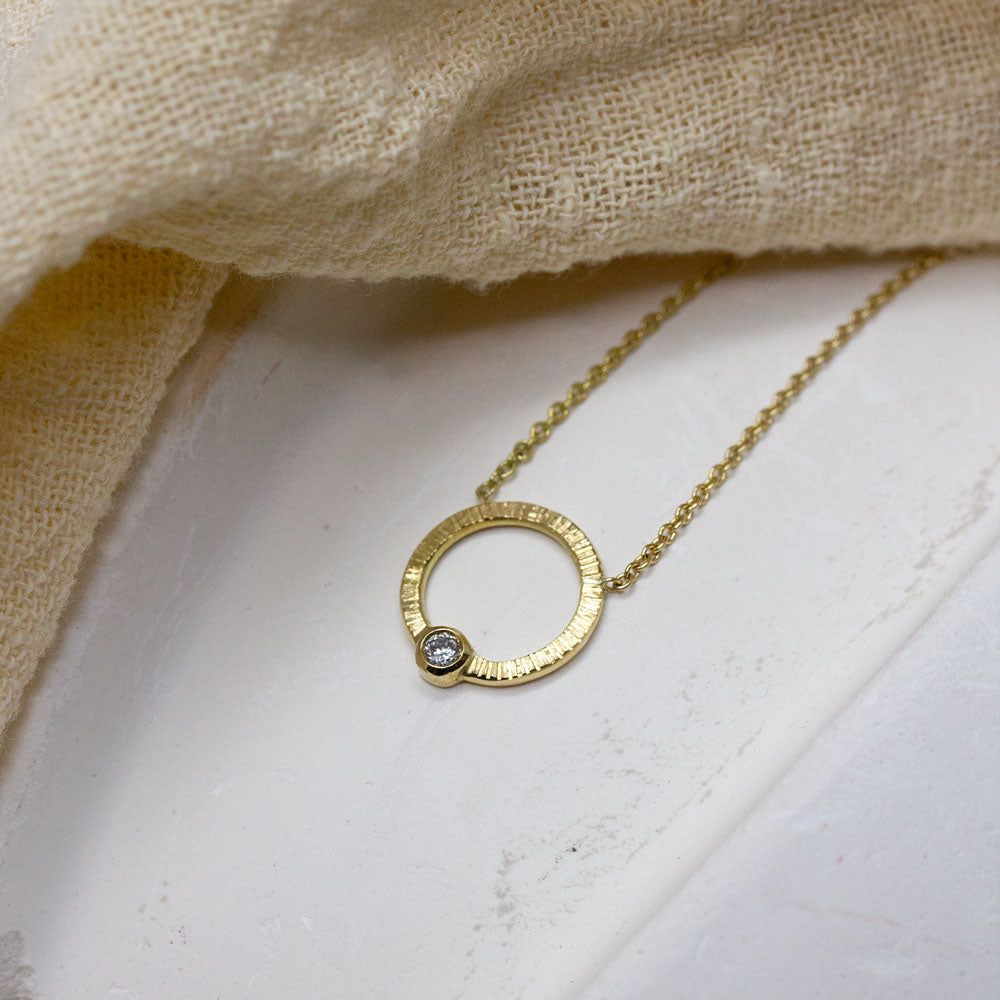 Collier Petit Cercle Isandre - diamant