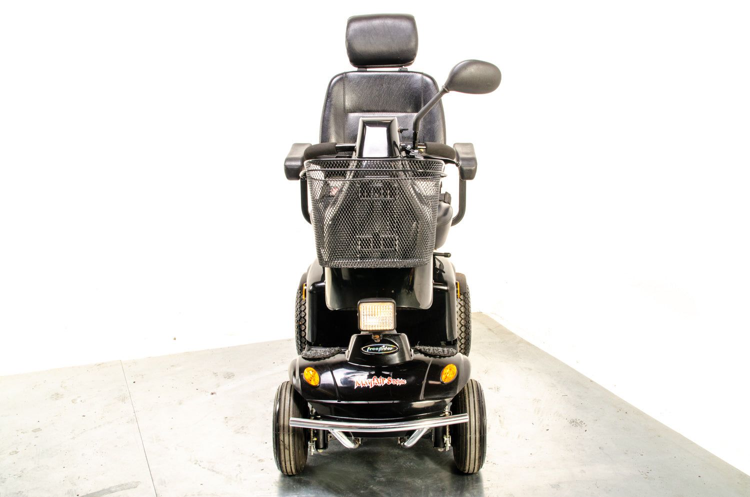 Freerider Mayfair 8 Deluxe All-Terrain Used Mobility Scooter 8mph Black Suspension Solid Road Pavement  Mobility Scooter Fuerteventura