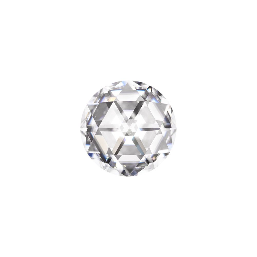 Forever One 0.58CTW DEW Round Near-Colorless DuetRose Cut Moissanite