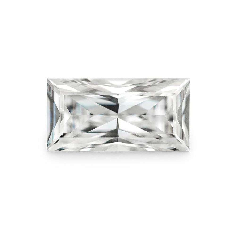 Forever One 1.30CTW DEW Straight Baguette Near-Colorless Modified Brilliant Cut Moissanite