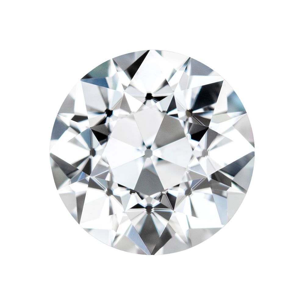 Forever One 4.01CTW DEW Round Near-Colorless Old European Cut Moissanite