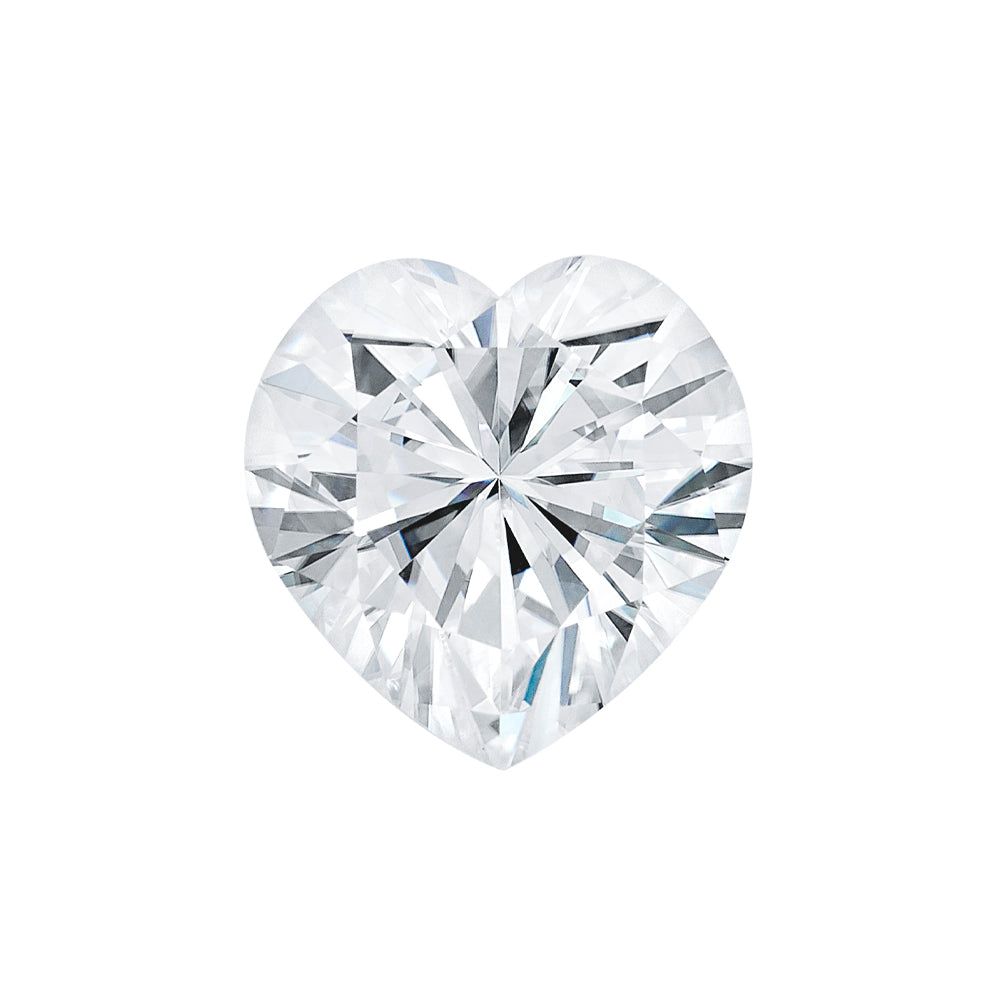 Forever One 1.80CTW DEW Heart Near-Colorless Brilliant Cut Moissanite