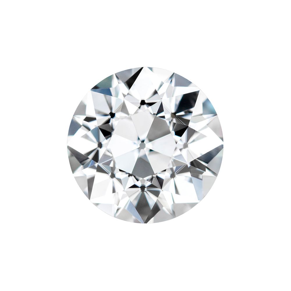 Forever One 2.46CTW DEW Round Near-Colorless Old European Cut Moissanite