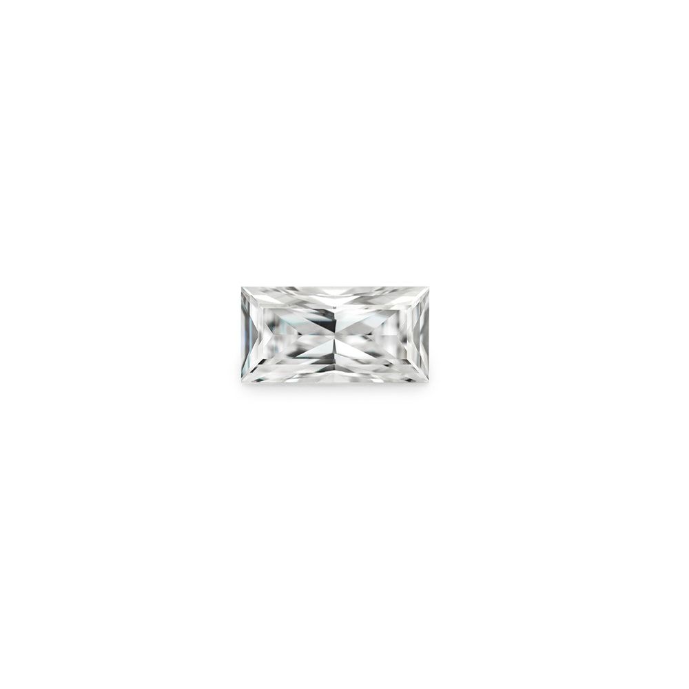 Moissanite 0.12CTW DEW Straight Baguette Colorless Modified Brilliant Cut Moissanite