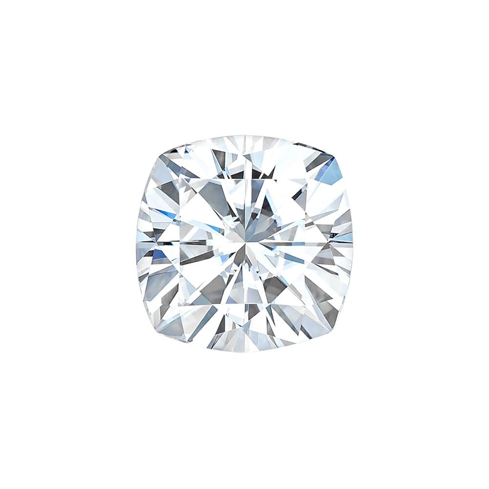 Forever One 1.30CTW DEW Cushion Near-Colorless Brilliant Cut Moissanite