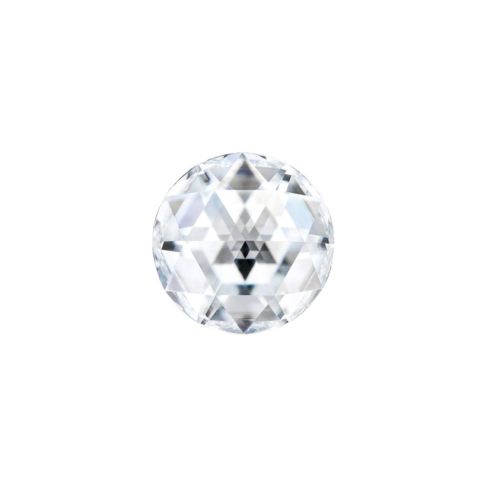 Forever One 0.35CTW DEW Round Near-Colorless Rosette Cut Moissanite