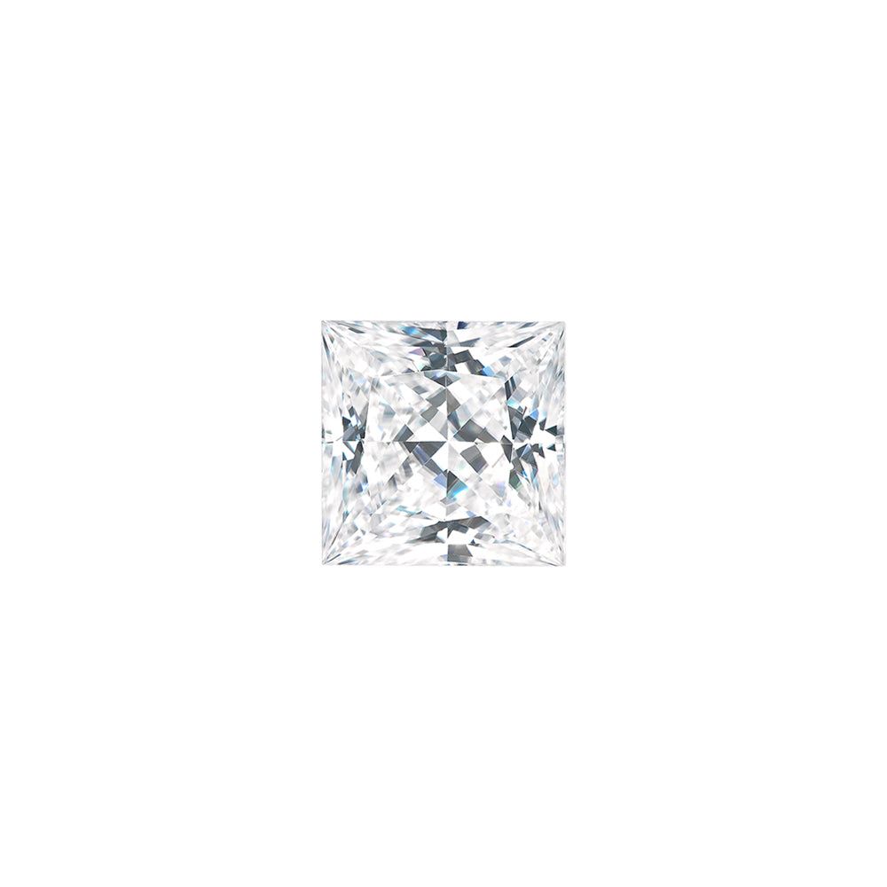 Forever One 0.37CTW DEW Square Near-Colorless Princess Cut Moissanite