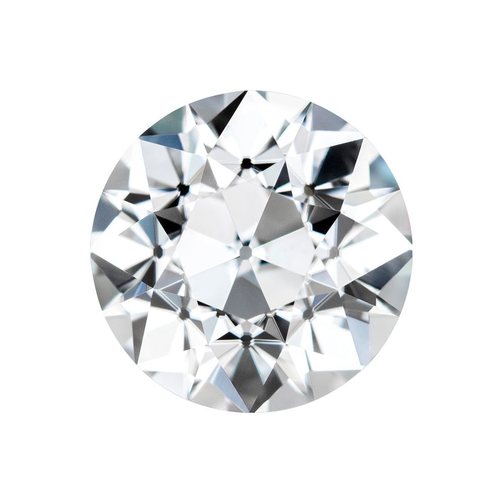 Forever One 3.44CTW DEW Round Near-Colorless Old European Cut Moissanite