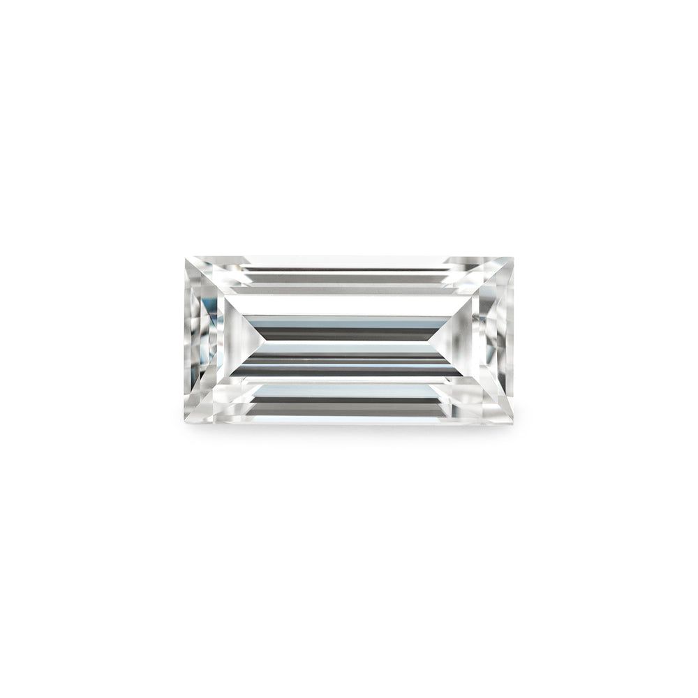 Forever One 0.63CTW DEW Straight Baguette Near-Colorless Step Cut Moissanite