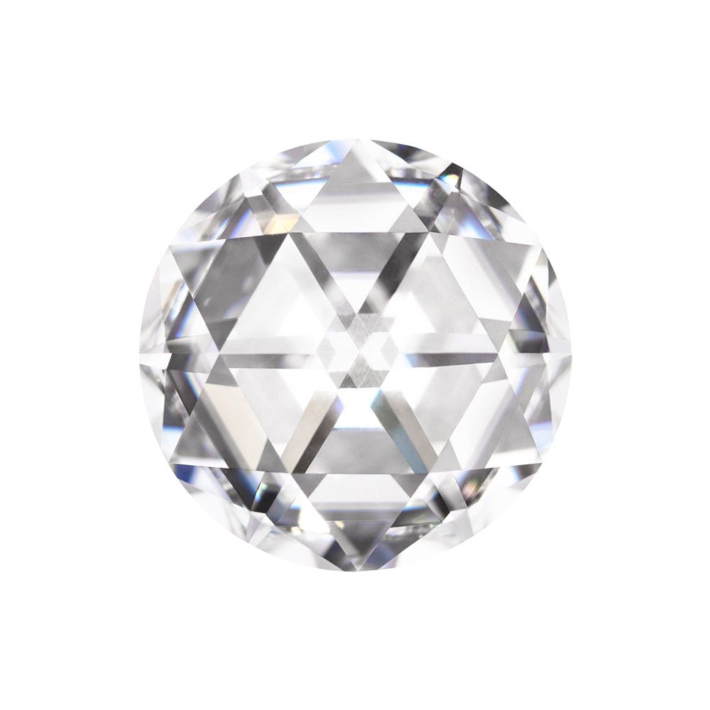 Forever One 2.56CTW DEW Round Near-Colorless DuetRose Cut Moissanite