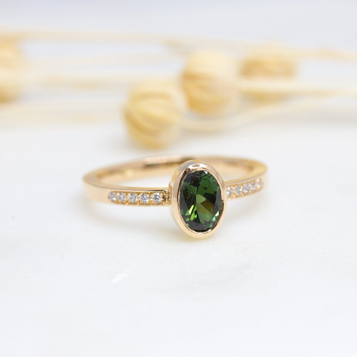 Pièce unique - Solférine pavée - tourmaline & diamants