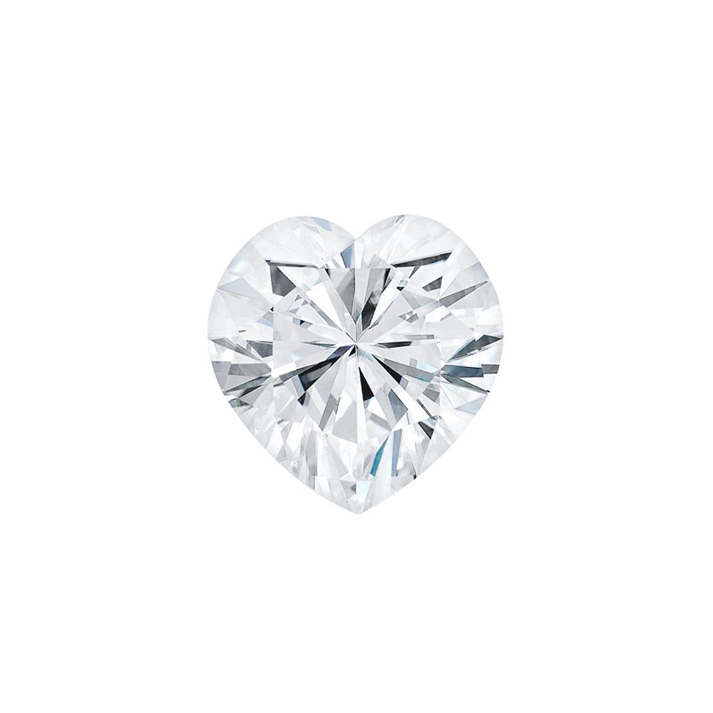 Forever One 1.00CTW DEW Heart Near-Colorless Brilliant Cut Moissanite