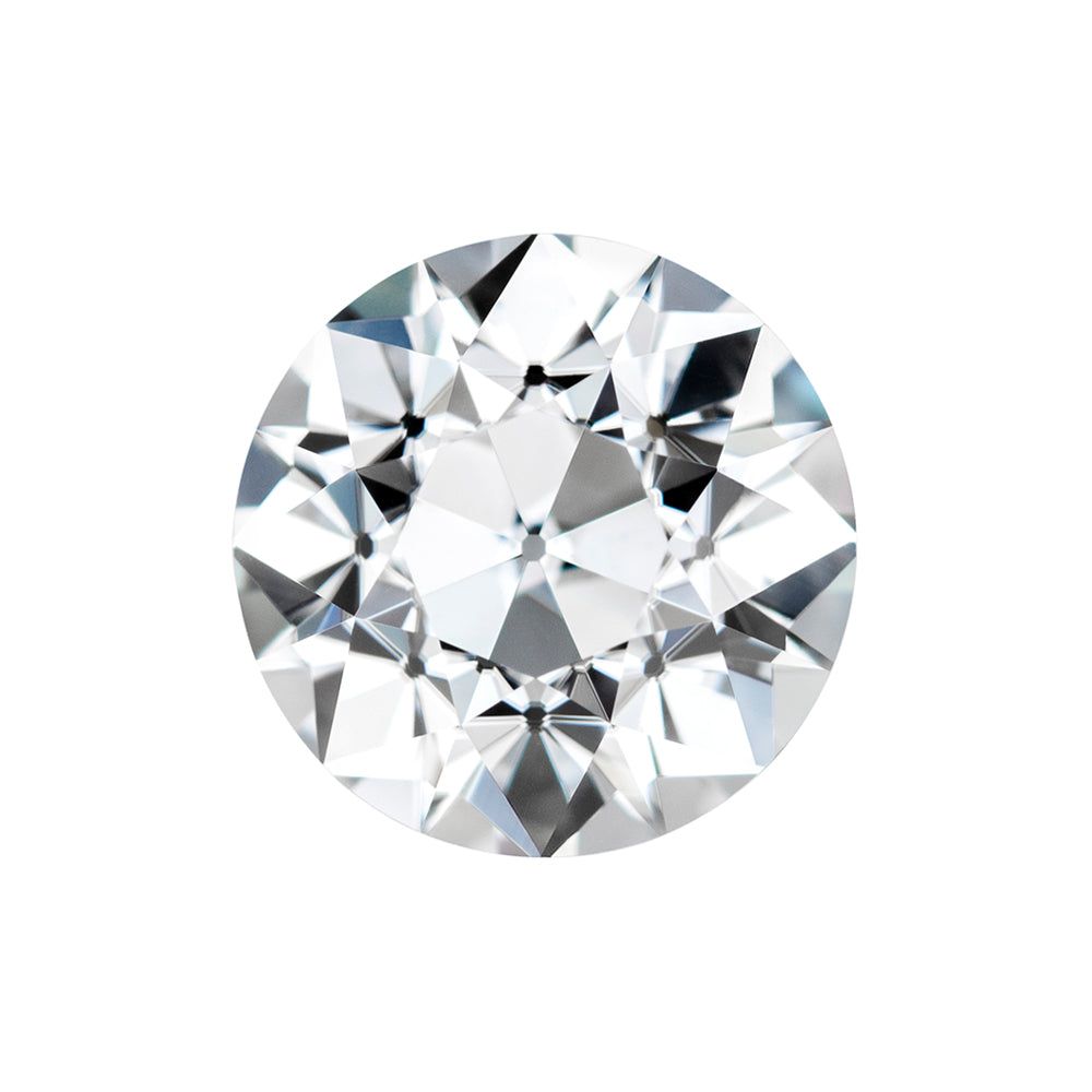 Forever One 2.46CTW DEW Round Near-Colorless Old European Cut Moissanite