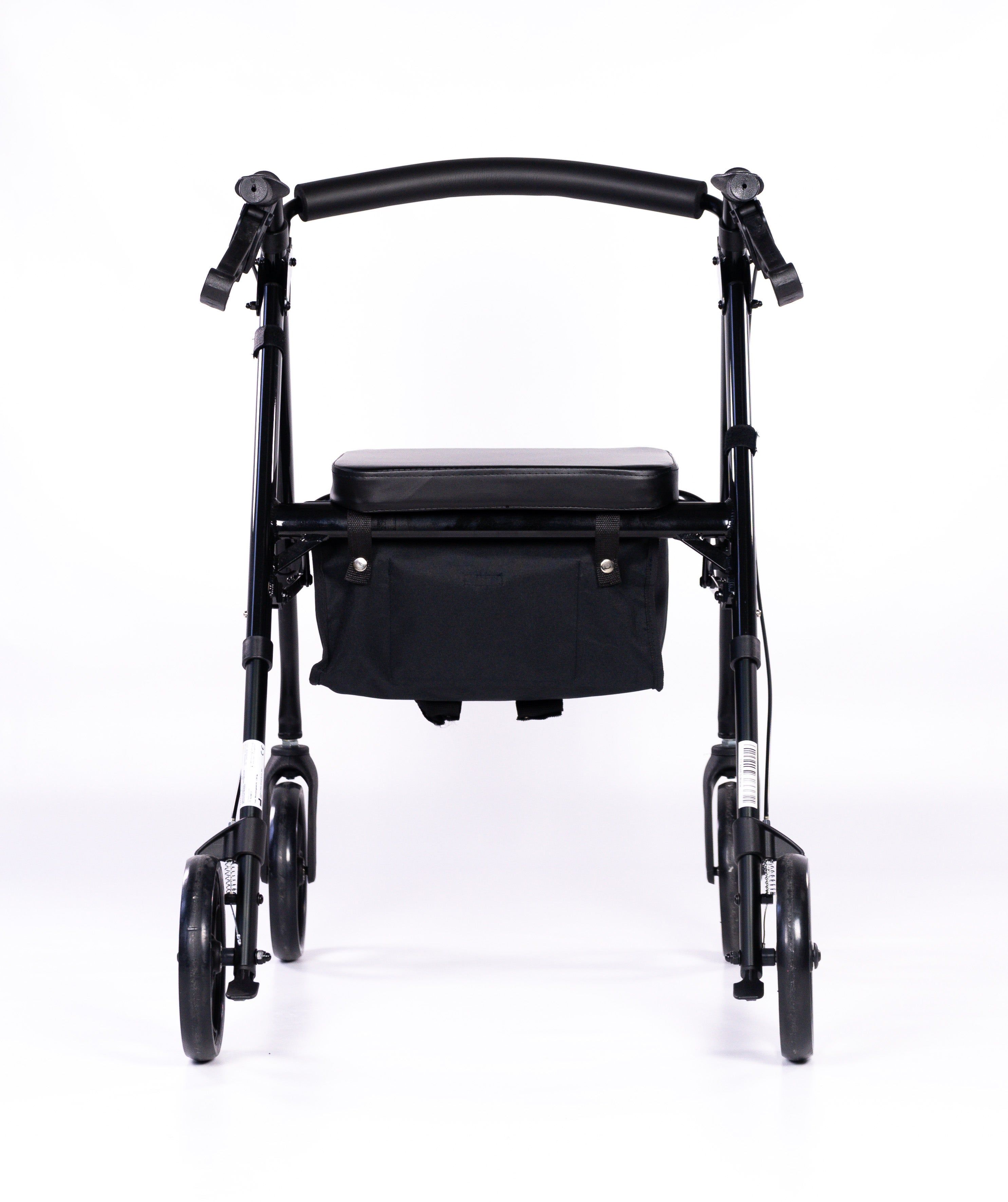 Leichtgewicht Rollator Titan Prestige faltbar + höhenverstellbar bis 136kg - schwarz  Mobility Scooter Ireland