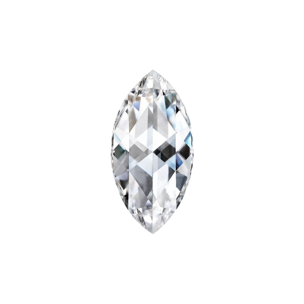 Forever One 0.33CTW DEW Marquise Near-Colorless Rosette Cut Moissanite