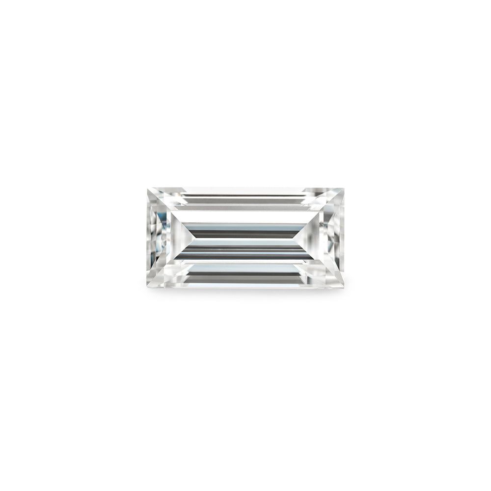 Forever One 0.42CTW DEW Straight Baguette Near-Colorless Step Cut Moissanite