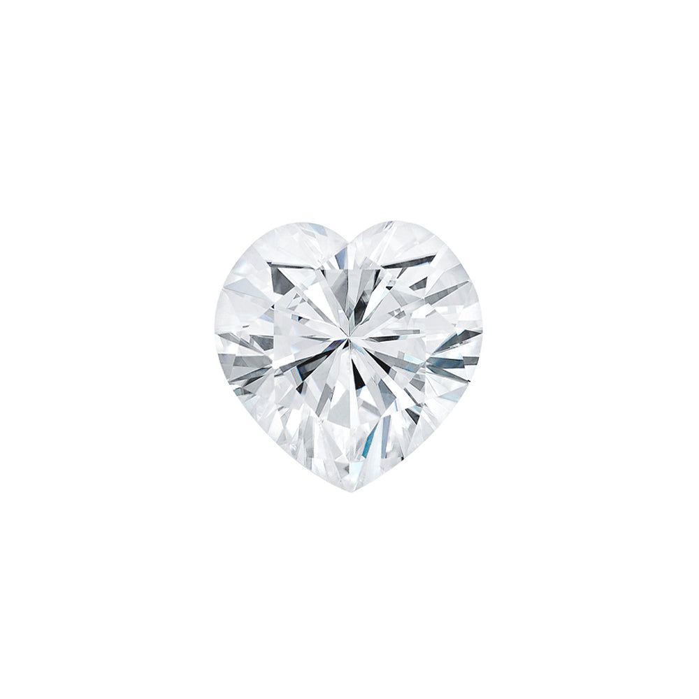 Forever One 0.80CTW DEW Heart Near-Colorless Brilliant Cut Moissanite