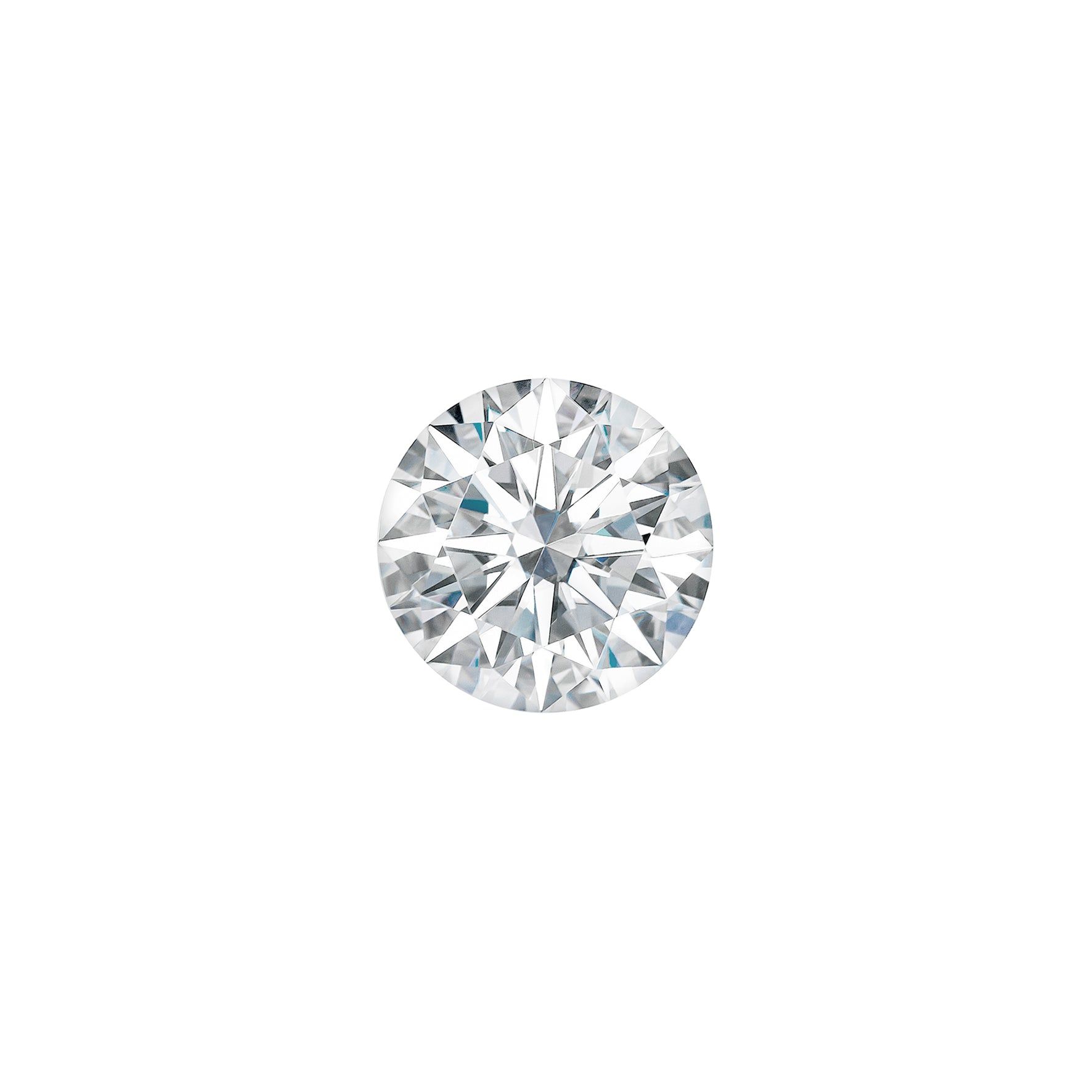 Forever One 0.35CTW DEW Round Near-Colorless Hearts & Arrows Moissanite