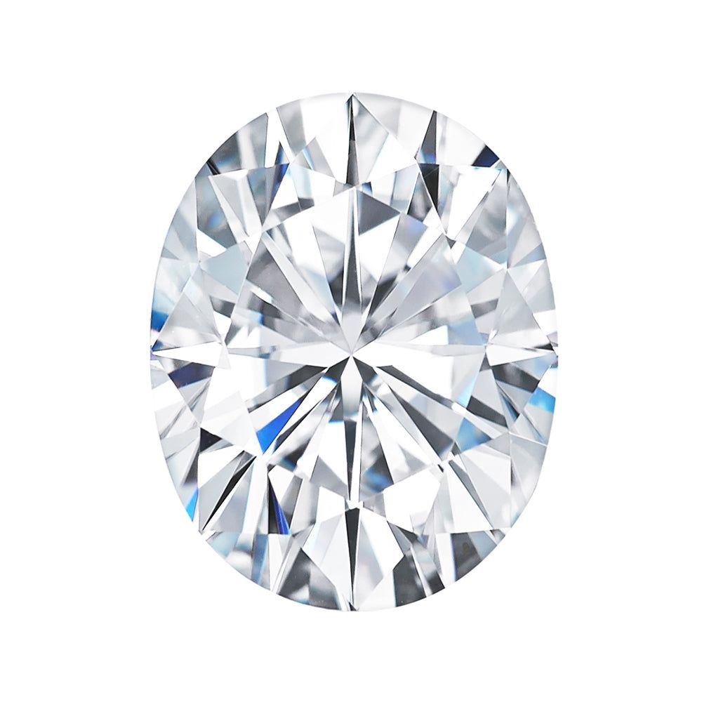 Forever One 4.20CTW DEW Oval Near-Colorless Brilliant Cut Moissanite