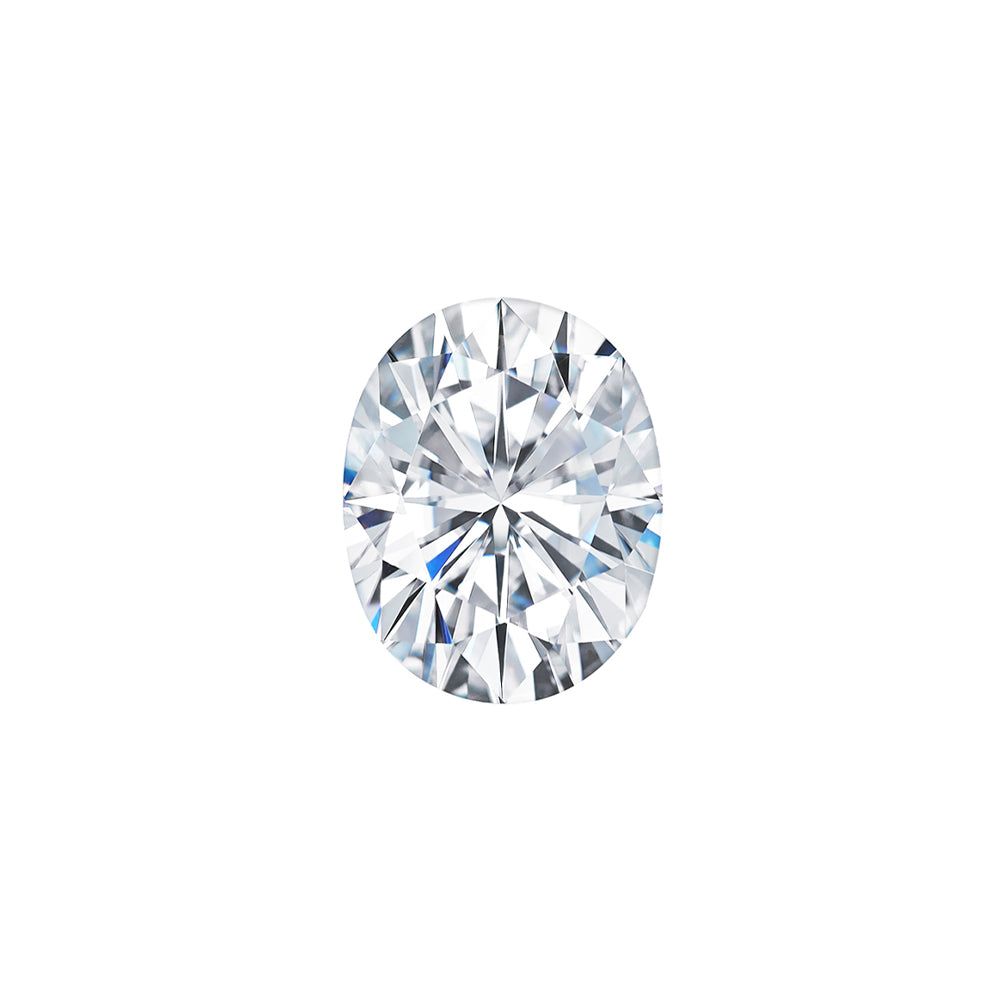 Forever One 0.50CTW DEW Oval Near-Colorless Brilliant Cut Moissanite