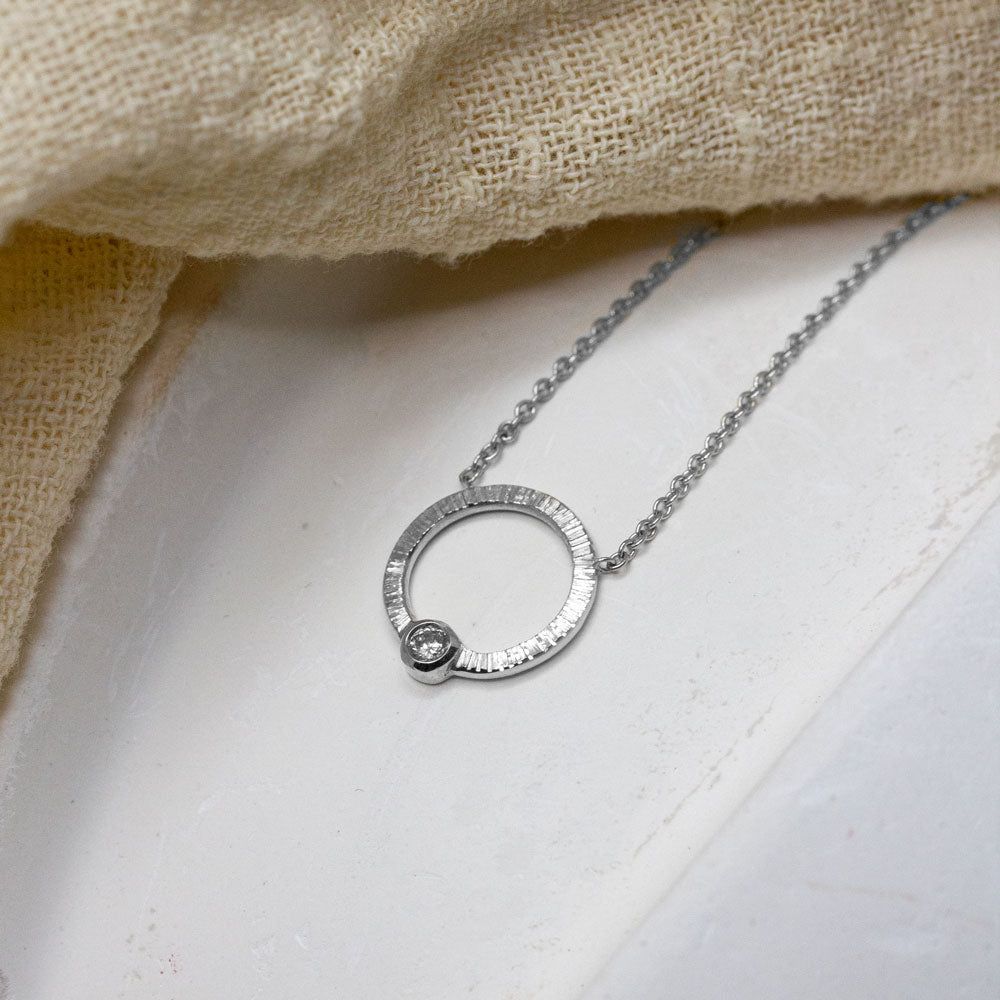 Collier Petit Cercle Isandre - diamant