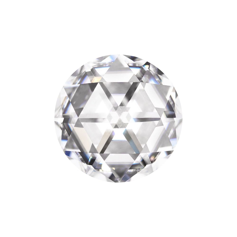 Forever One 2.15CTW DEW Round Near-Colorless DuetRose Cut Moissanite