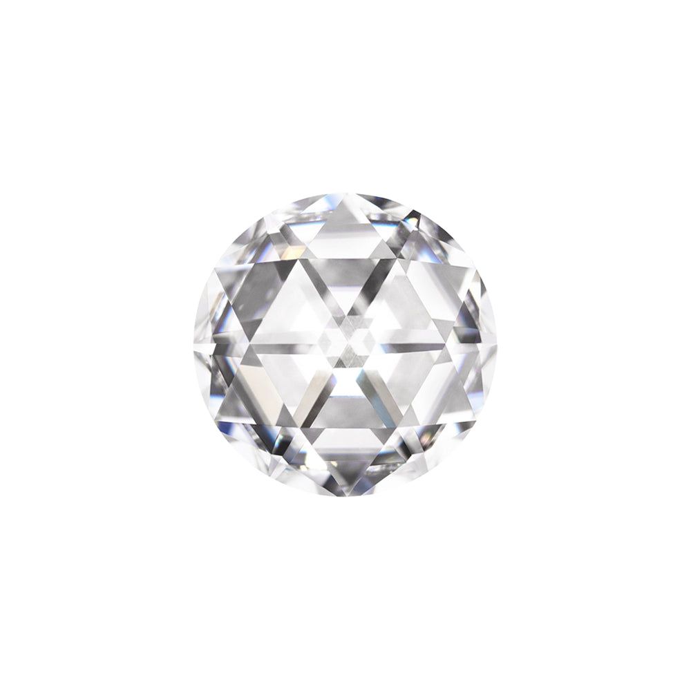 Forever One 0.96CTW DEW Round Near-Colorless DuetRose Cut Moissanite