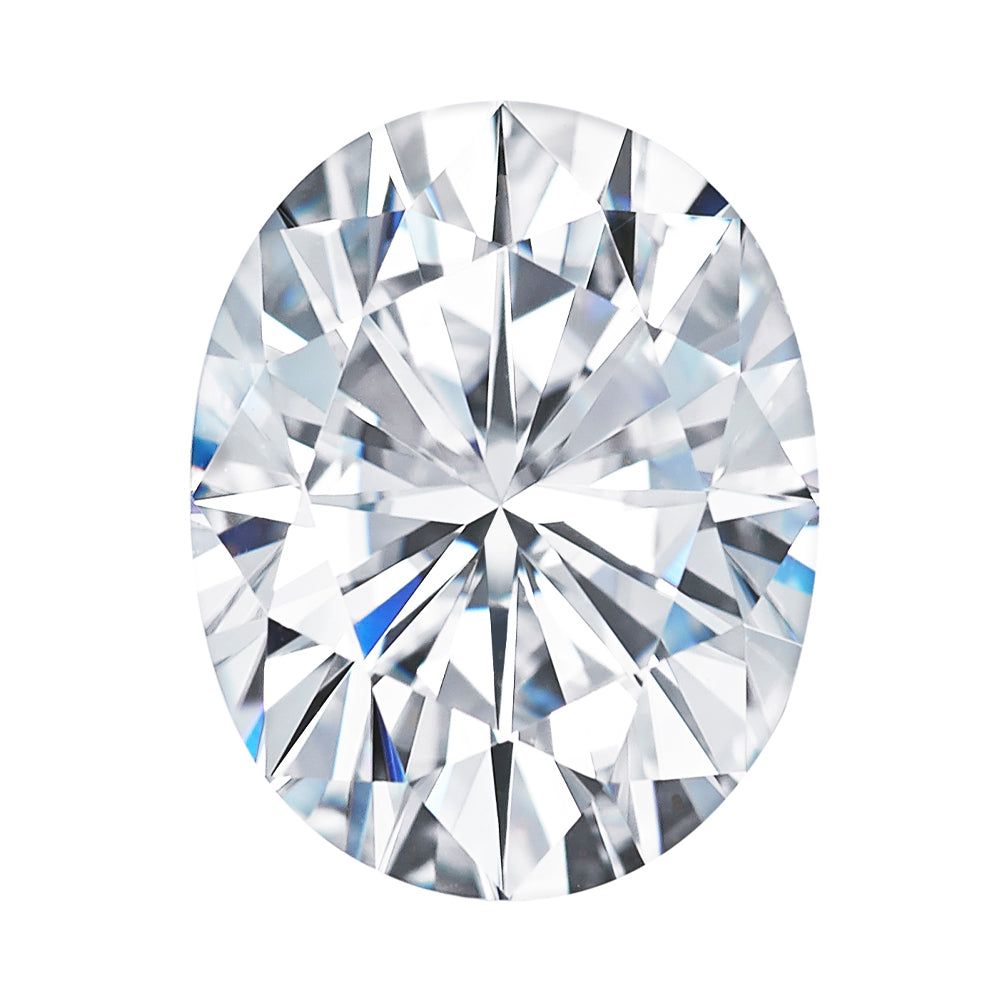 Moissanite 8.85CTW DEW Elongated Oval Near-Colorless Brilliant Cut Moissanite