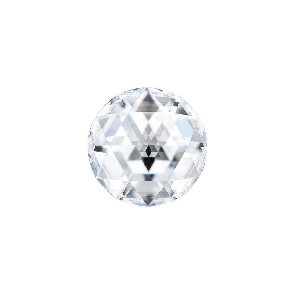 Forever One 0.47CTW DEW Round Near-Colorless Rosette Cut Moissanite