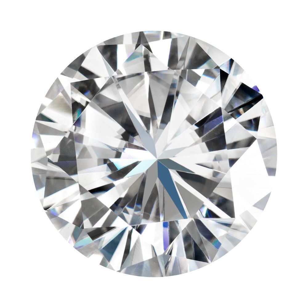 Forever One 6.13CTW DEW Round Near-Colorless Brilliant Cut Moissanite